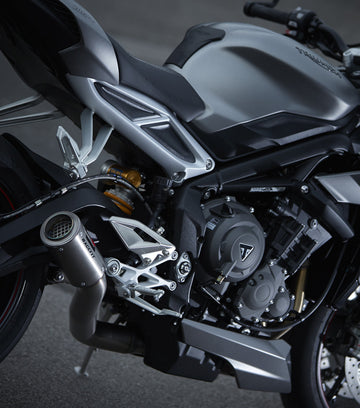 Racefit Black Edition Slip-On Exhaust for for Triumph Street Triple 2015-18